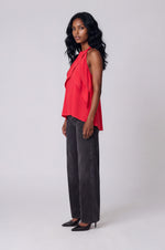 Ola High Neck Tank Top –Flame (Final Sale)