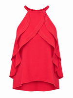 Ola High Neck Tank Top –Flame (Final Sale)