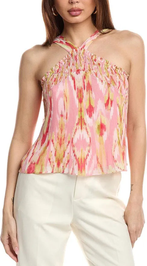 Sabrina Halter Top – Pink Tulip Multi (Final Sale)