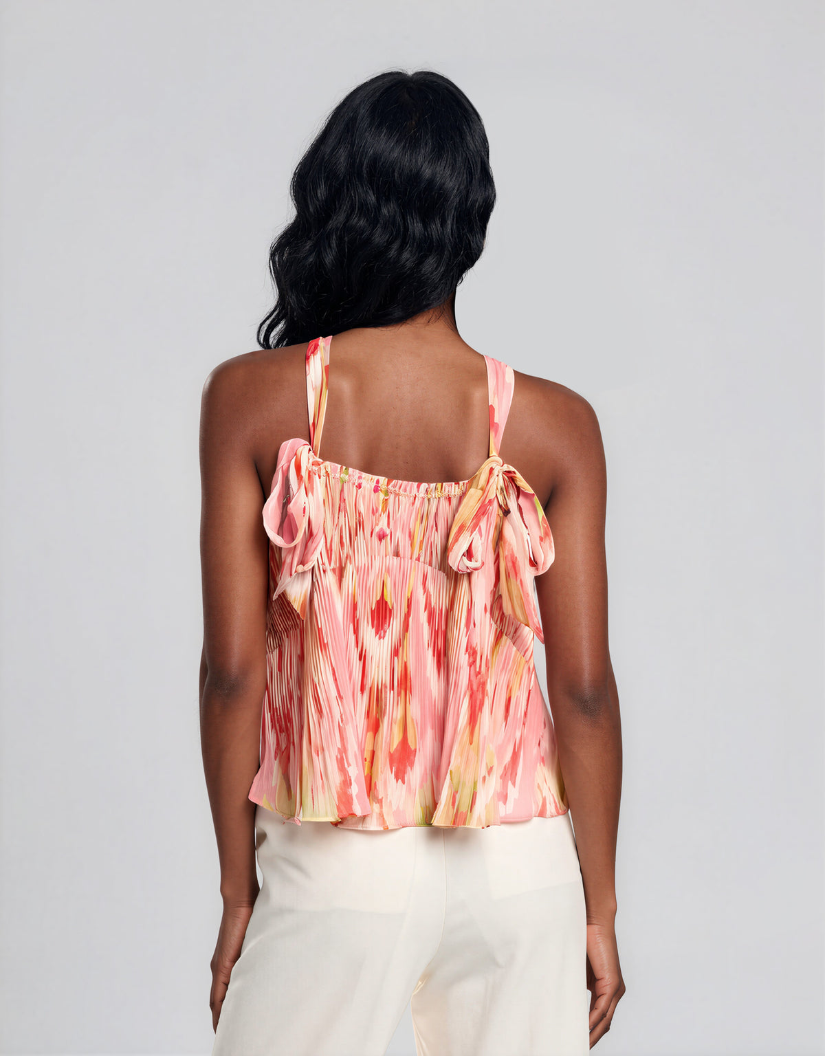 Sabrina Halter Top – Pink Tulip Multi (Final Sale)