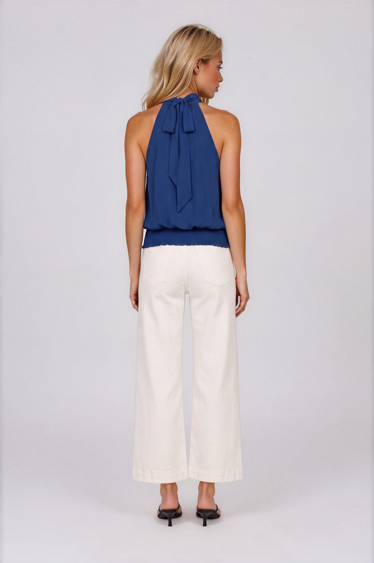 Sunny Halter Top - Spring Navy (Final Sale)