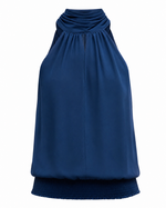 Sunny Halter Top - Spring Navy (Final Sale)