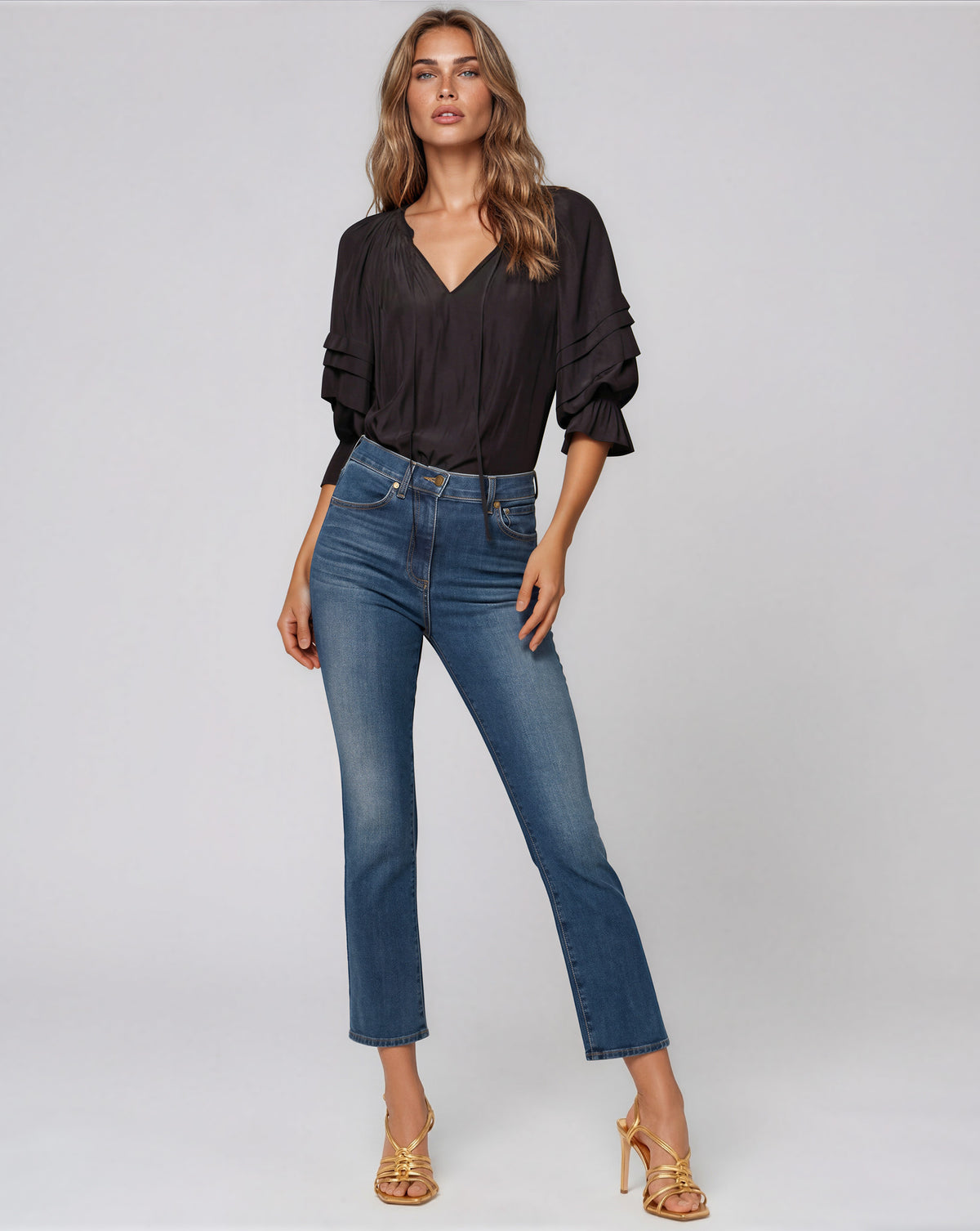 Val Slim Kick - Medium Wash (Final Sale)