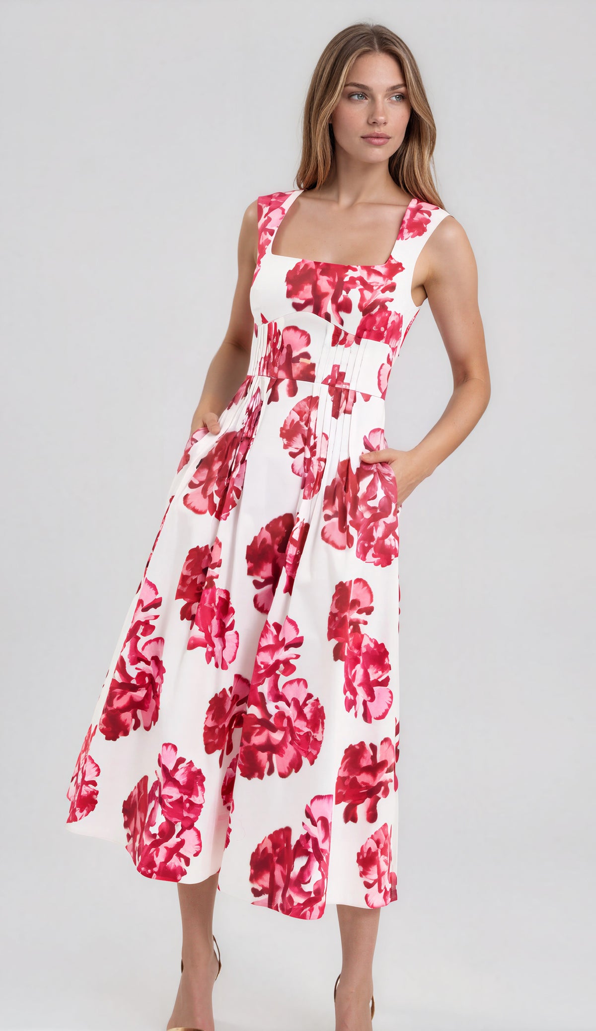 Damask Rose Midi - Print