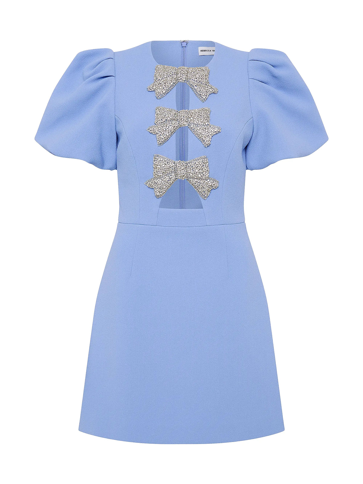 Juliana Puff Sleeve Mini – Blue