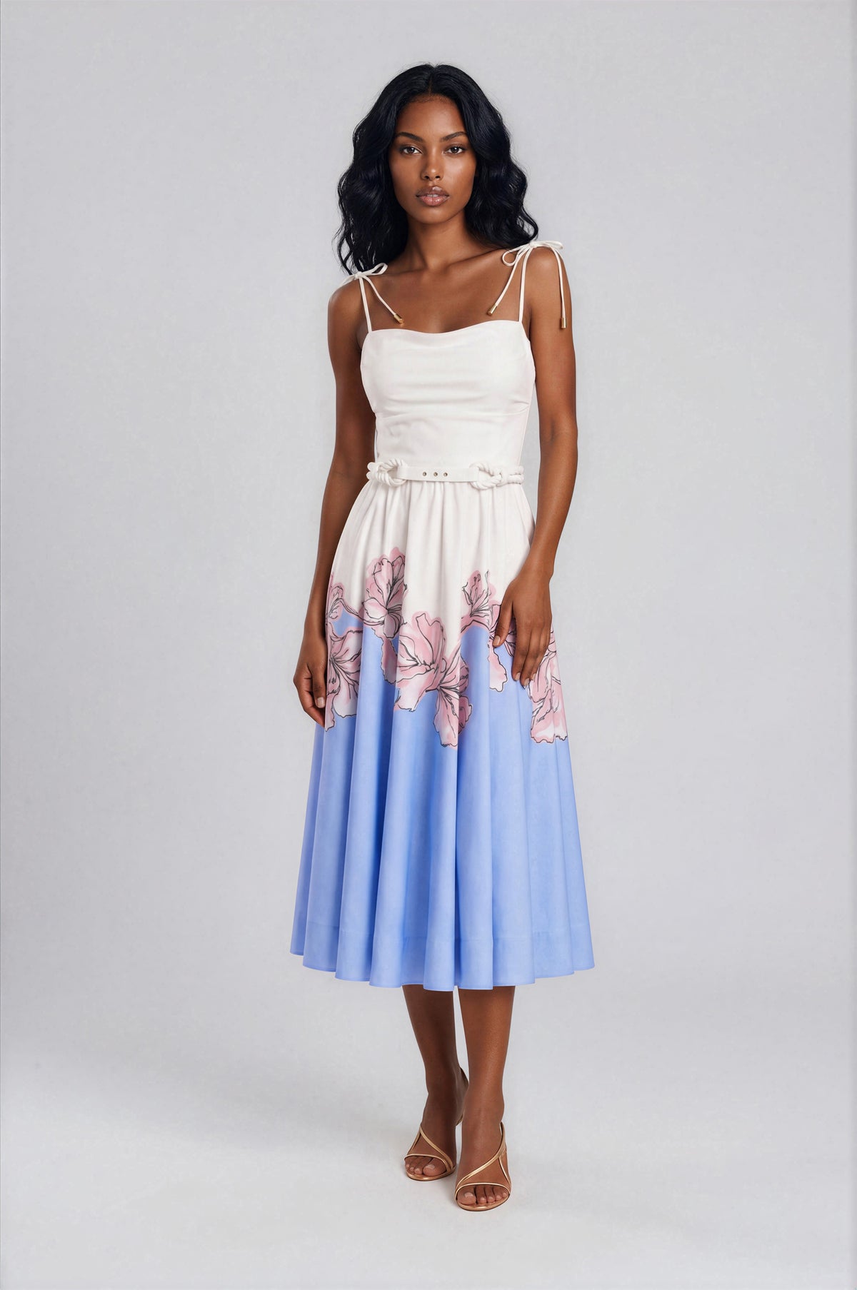 Nymphia Strappy Midi - Print