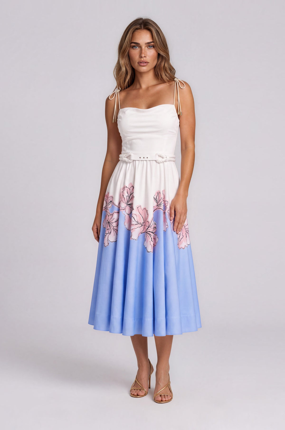 Nymphia Strappy Midi - Print