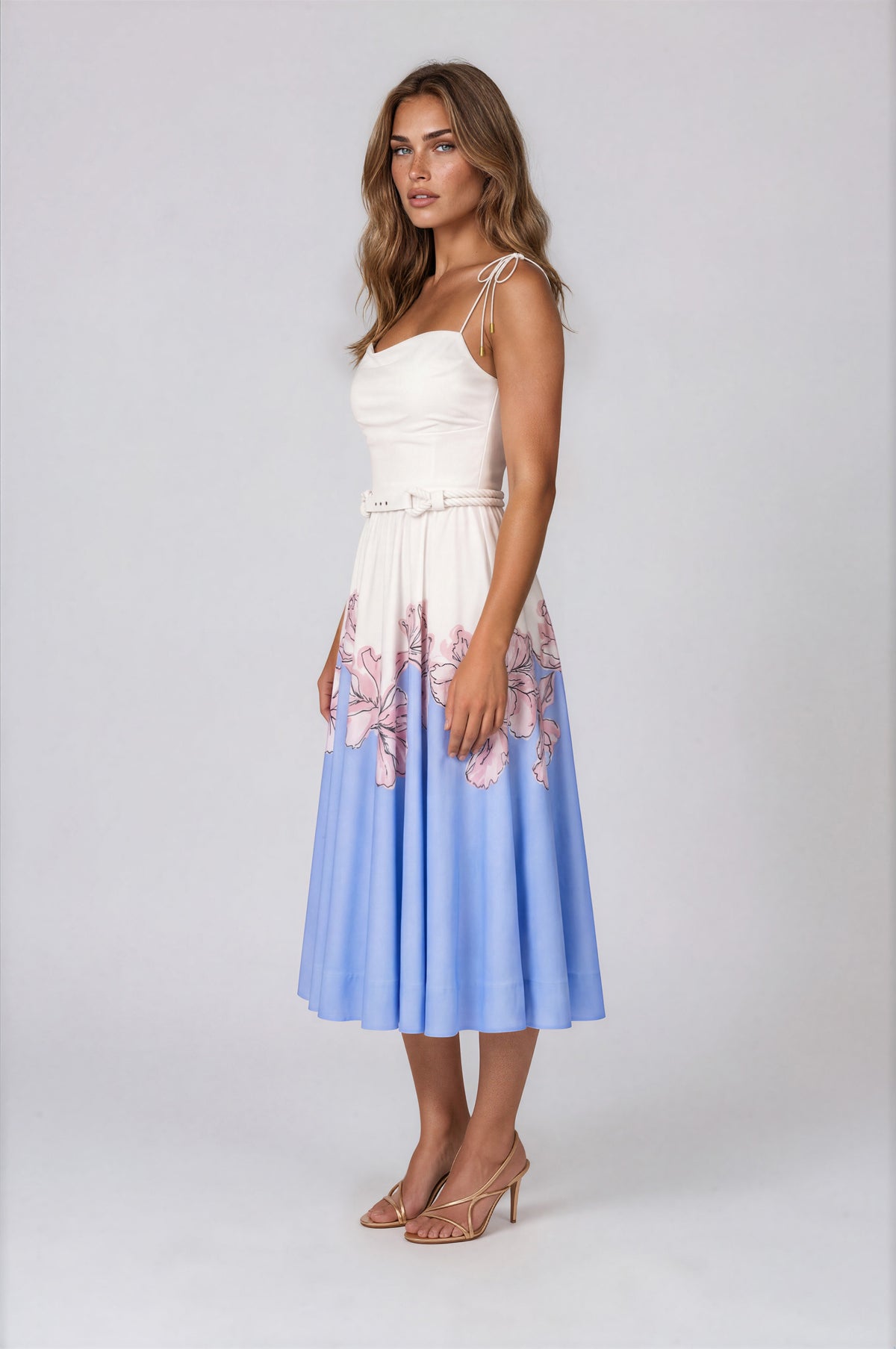 Nymphia Strappy Midi - Print