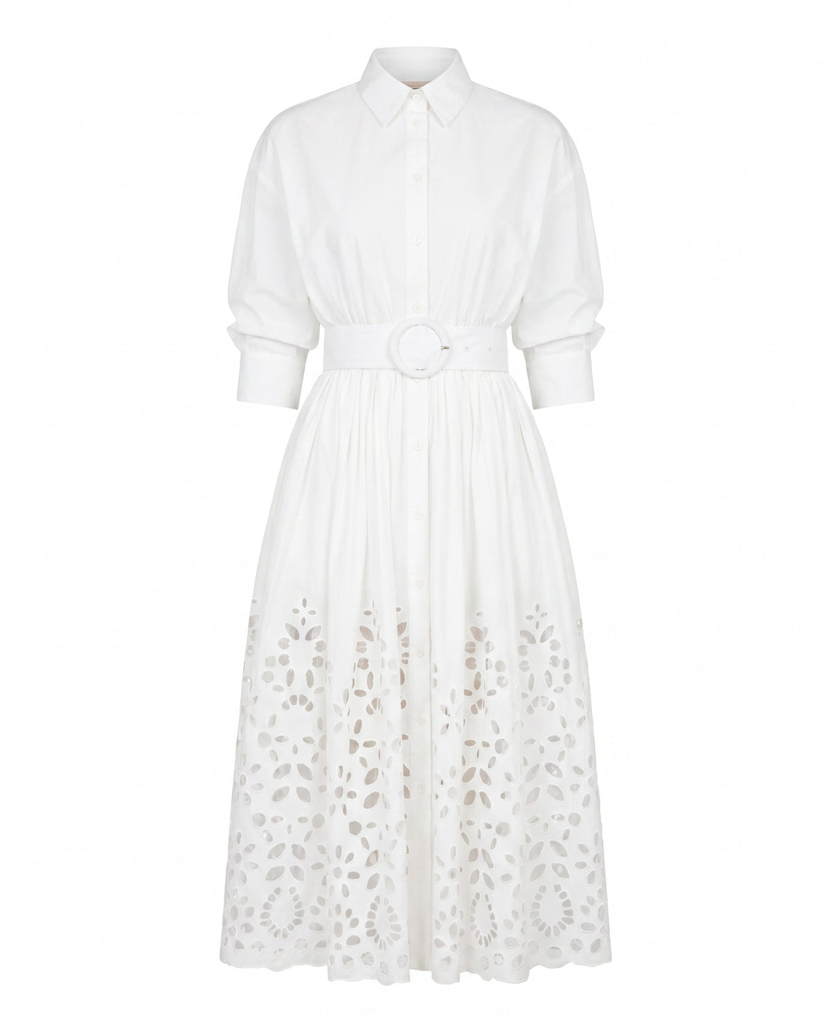 Hayden Shirt Dress – White