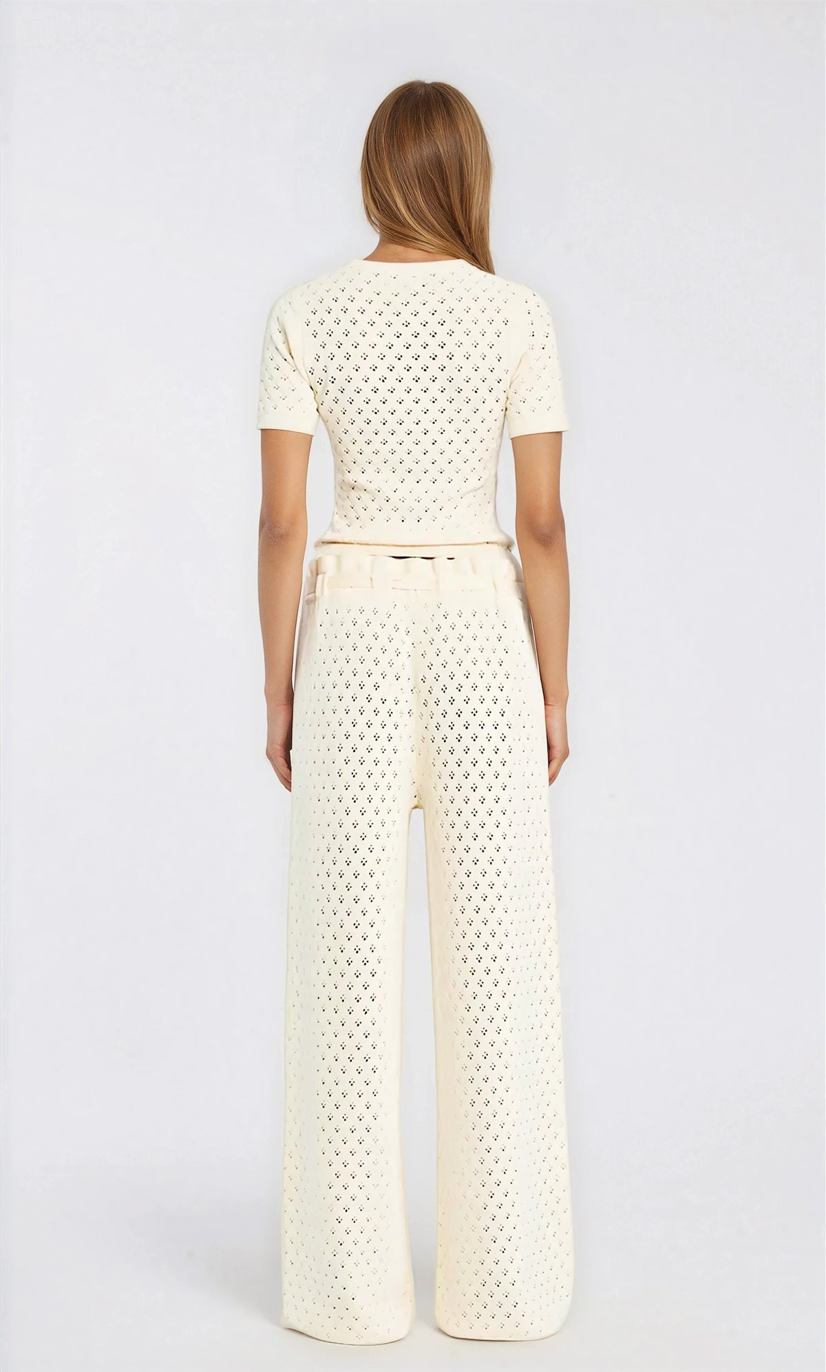 Josie Top & Mali Pant Set - Eggshell