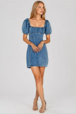 Ashton Dress - Medium Wash Denim (Final Sale)