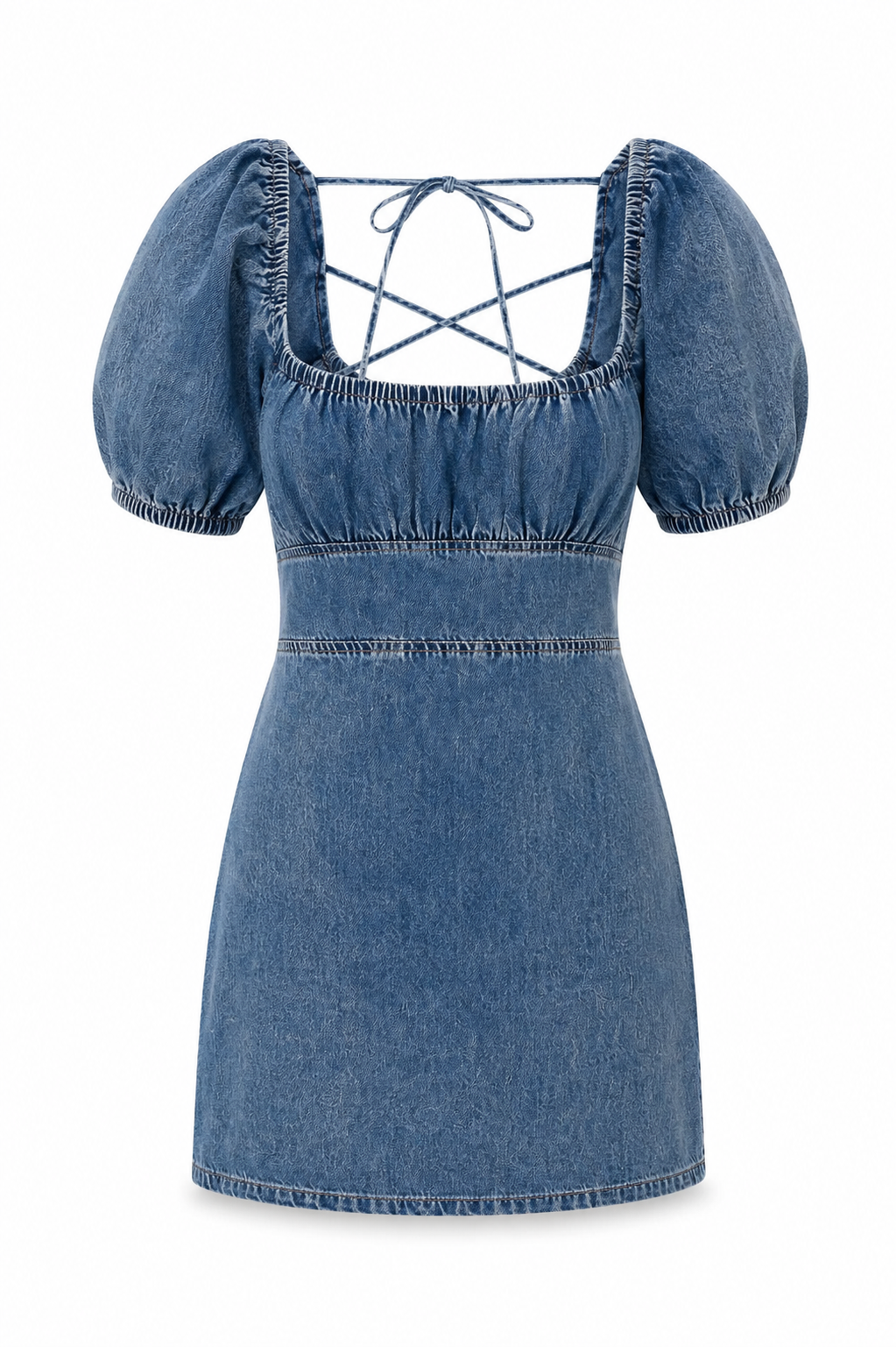Ashton Dress - Medium Wash Denim (Final Sale)