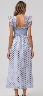 Jacquelyn Blue Midi Dress - Blue (Final Sale)