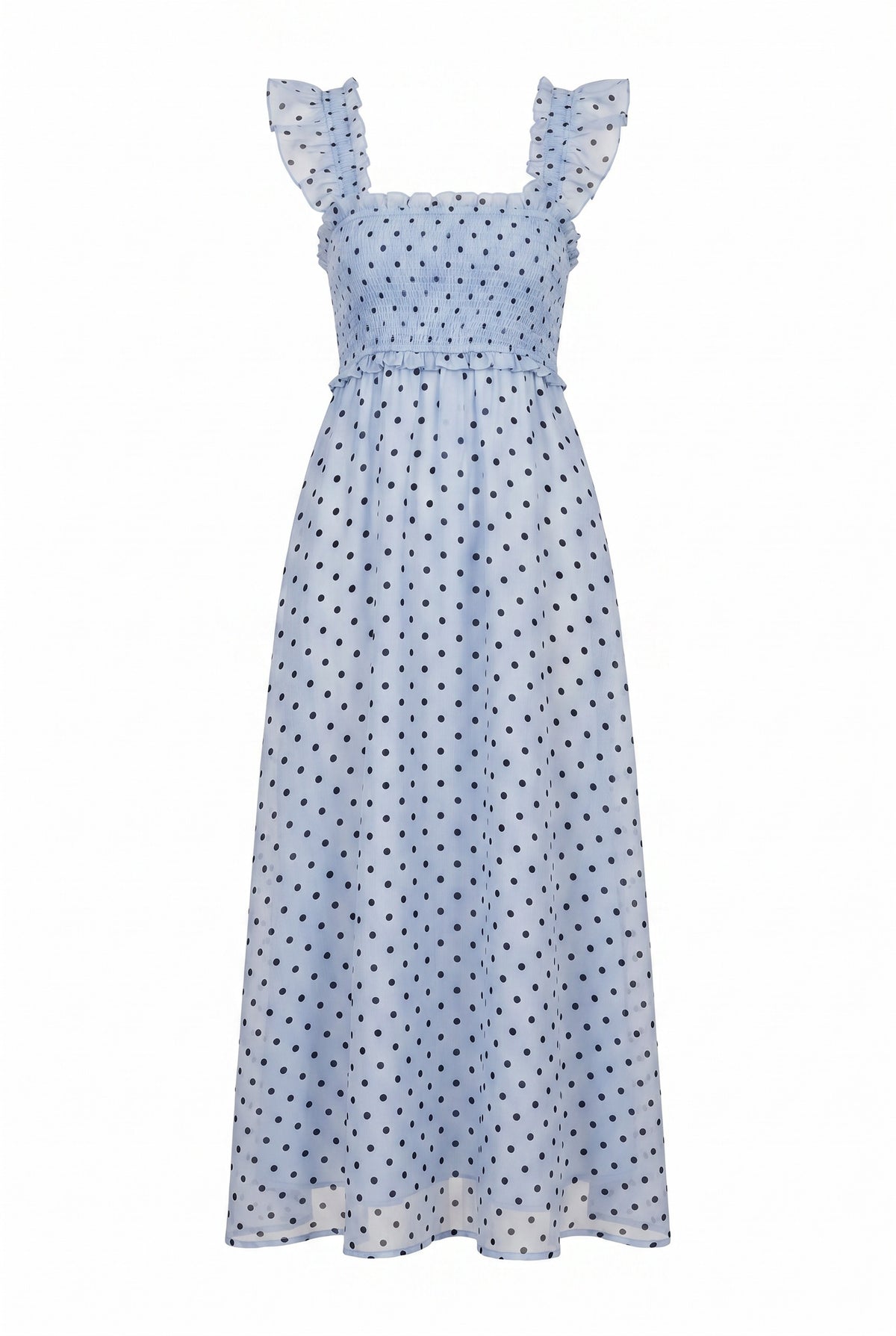 Jacquelyn Blue Midi Dress - Blue (Final Sale)