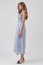 Jacquelyn Blue Midi Dress - Blue (Final Sale)