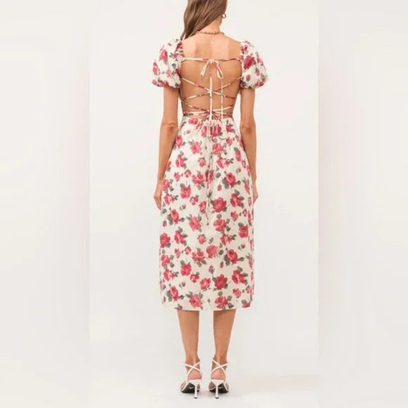 Josefina Midi Dress - Red (Final Sale)
