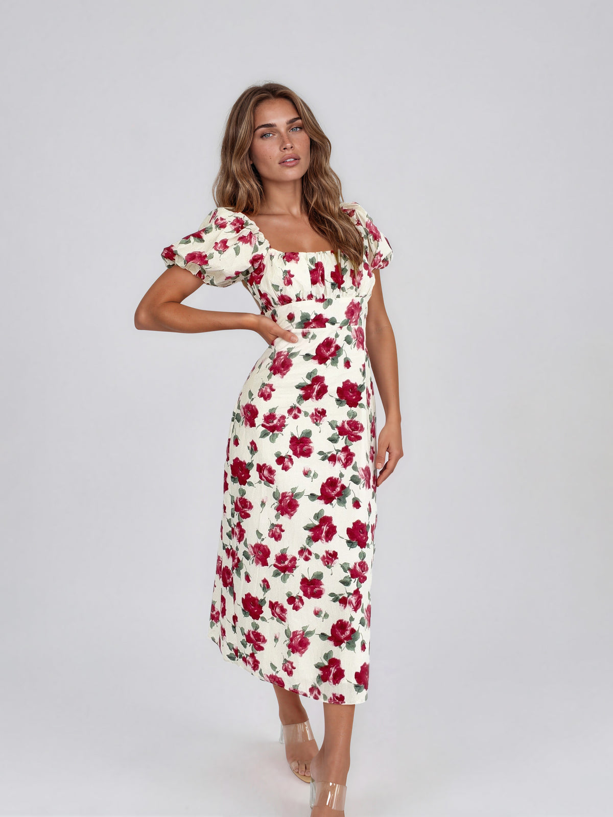 Josefina Midi Dress - Red (Final Sale)