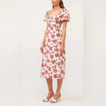 Josefina Midi Dress - Red (Final Sale)