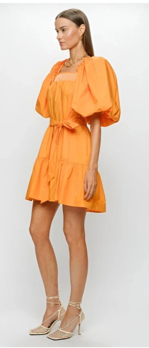 Matilda Mini Dress - Orange (Final Sale)