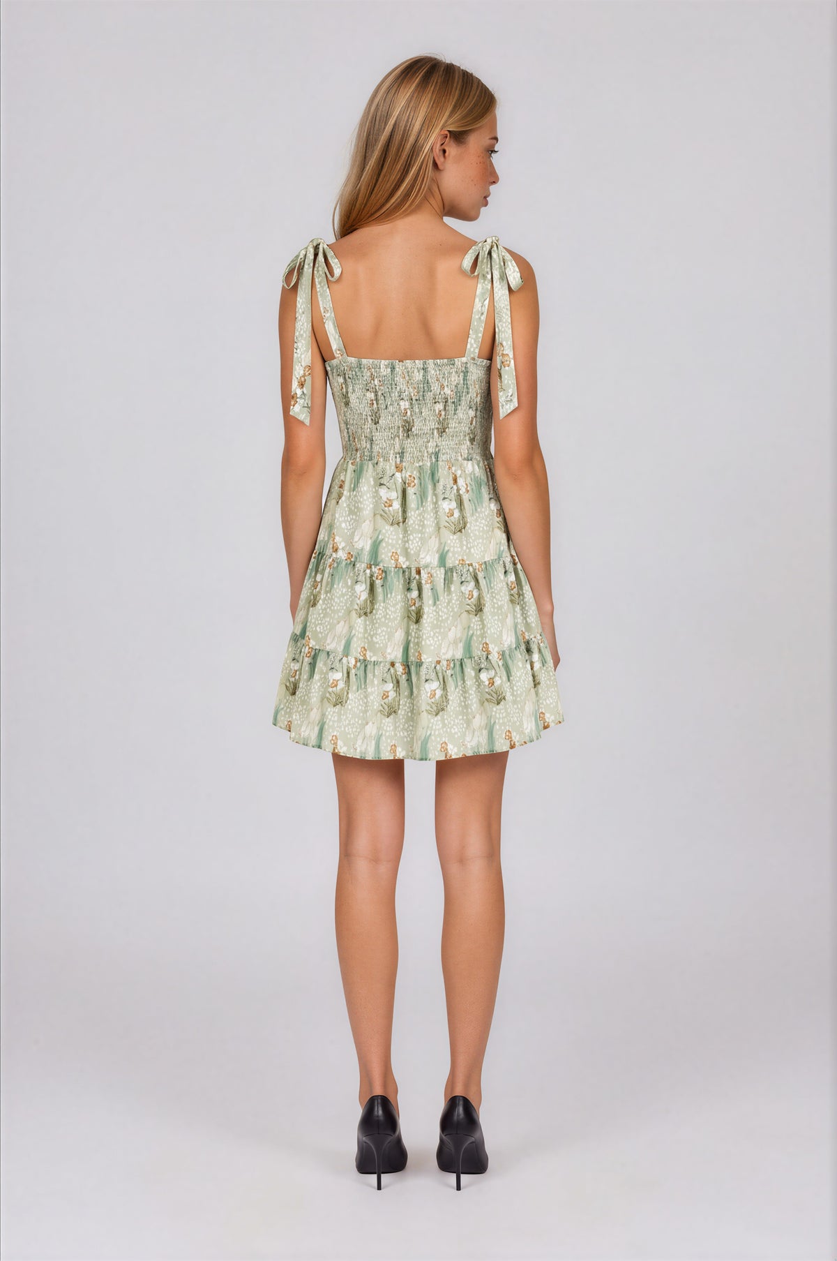 Melissa Mini Dress - Green (Final Sale)