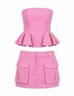 Paule Bustier Set - Pink (Final Sale)