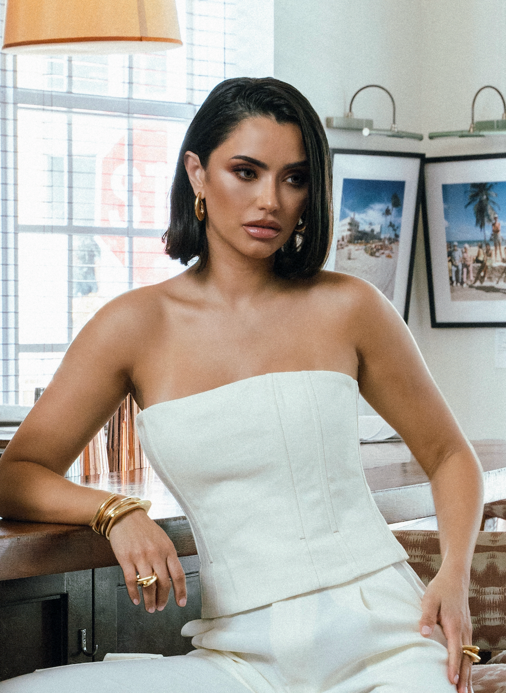 Clara Curved Hoop Earrings