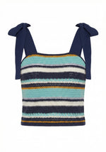 Frankie Top – Navy Multi (Final Sale)