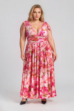 Abigal Floral Descanso Maxi Dress - Coral Multi (Final Sale)