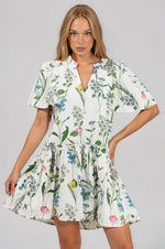 Clove Garden Floral Mini Dress - (Final Sale)