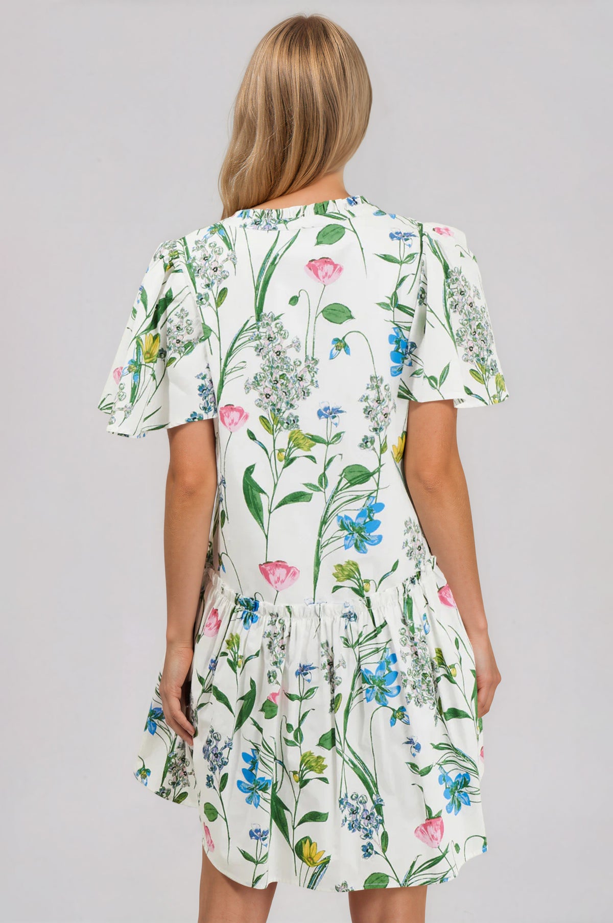 Clove Garden Floral Mini Dress - (Final Sale)