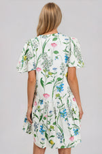 Clove Garden Floral Mini Dress - (Final Sale)