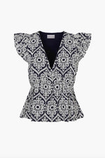 Adelyn Rae - Seriana Embroidered Top (Final Sale)