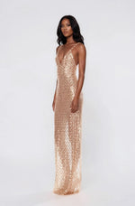 Allegra Sequin Maxi Dress - Gold
