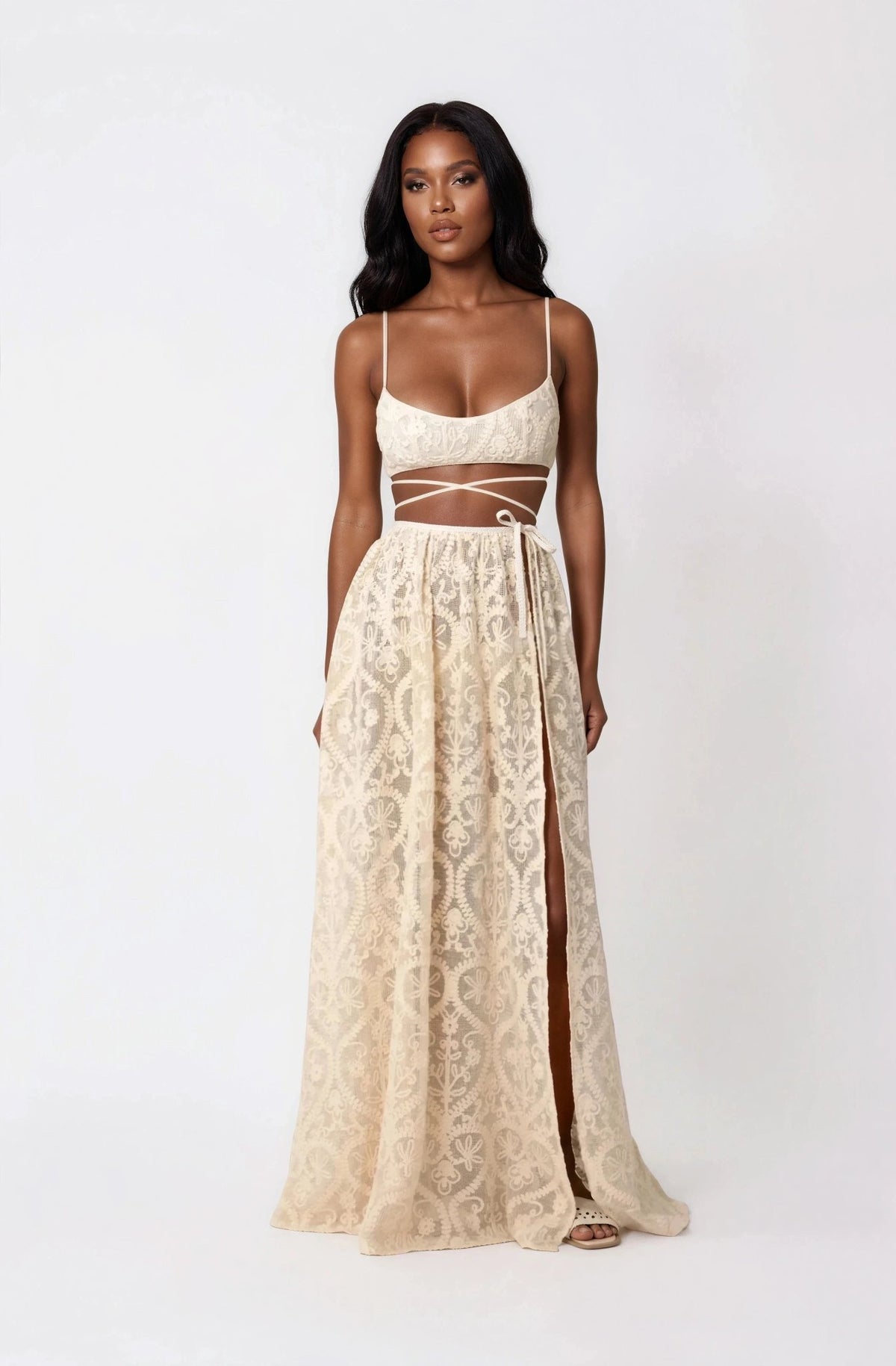 Amare Maxi Skirt - Vanilla Cream