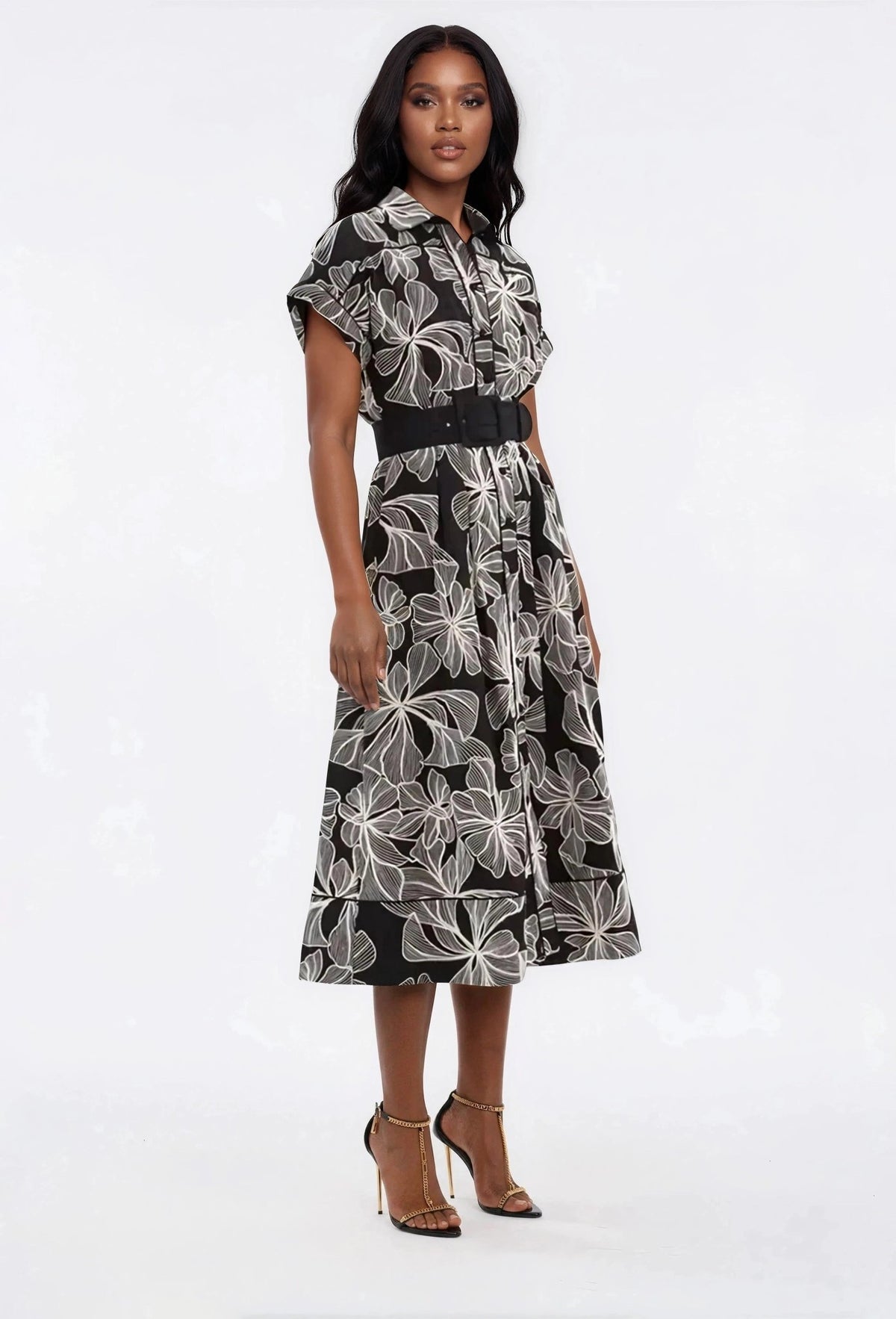 Amira S/S Midi – Black