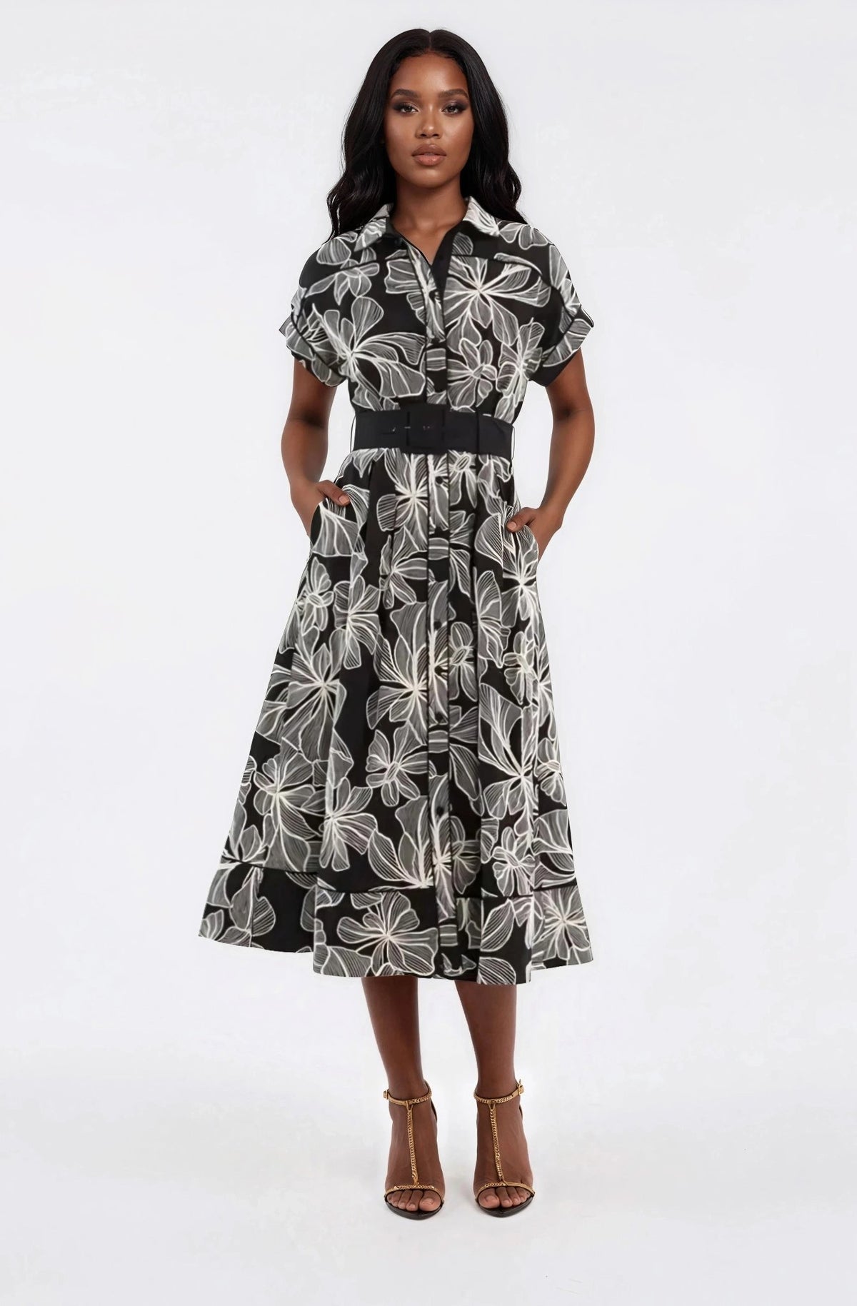 Amira S/S Midi – Black