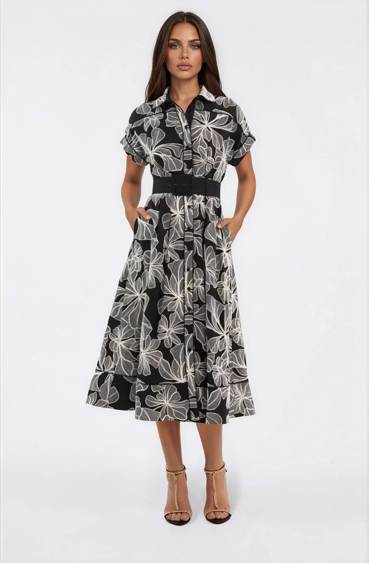 Amira S/S Midi – Black