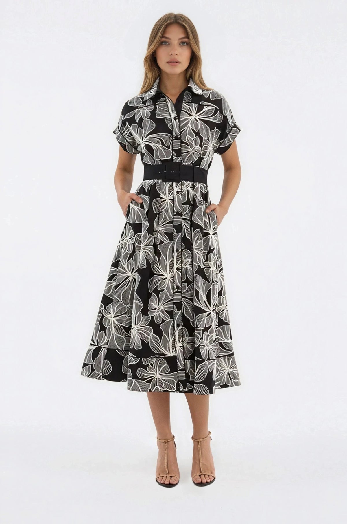Amira S/S Midi – Black