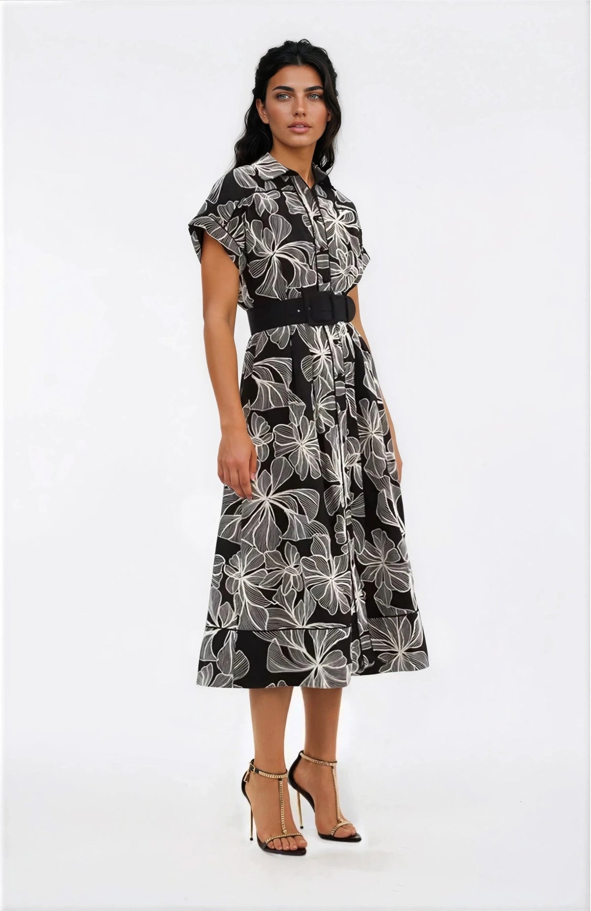Amira S/S Midi – Black