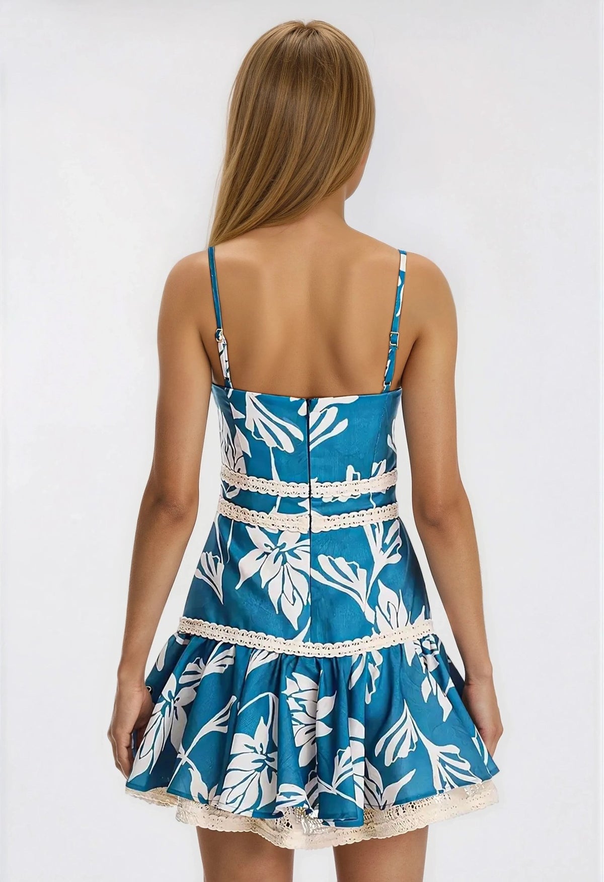 Artichoke Mini Dress – Dark Blue