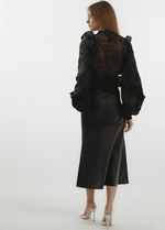 Bardot Kindra Vegan Leather Skirt – Black