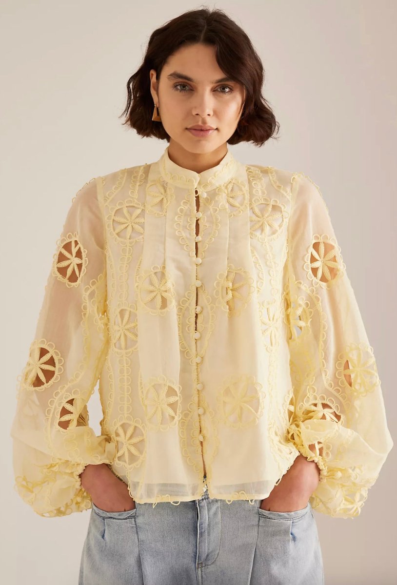 Bardot -Libbie Lace Long Sleeve Blouse