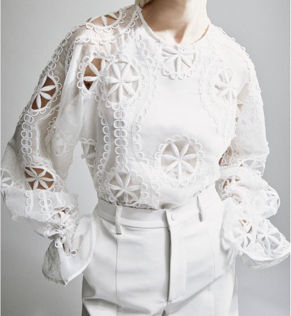 Bardot -Libbie Lace Long Sleeve Blouse