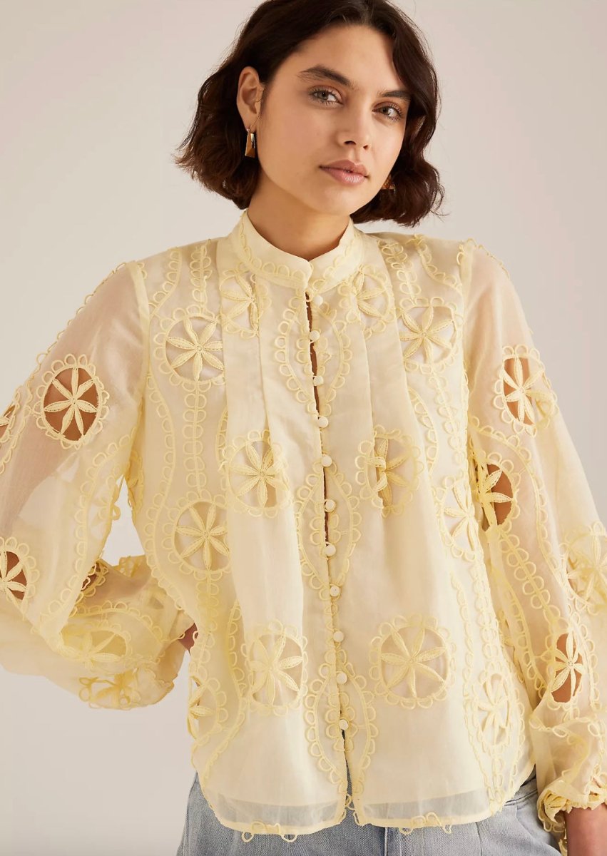 Bardot -Libbie Lace Long Sleeve Blouse