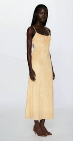 Nadira Faux Suede Dress – Soft Camel