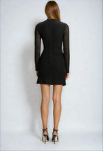 Vezza Floral Mesh Dress – Black