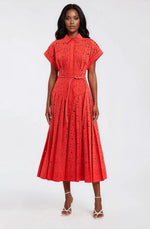 Blaire Shirt Midi – Orange