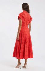 Blaire Shirt Midi – Orange