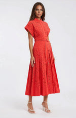 Blaire Shirt Midi – Orange