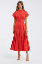 Blaire Shirt Midi – Orange